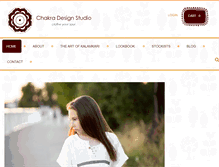 Tablet Screenshot of chakradesignstudio.com